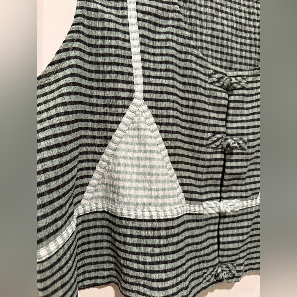 Fashion Brand Company blk & green gingham bra top fits 1X-3X NWOT - Picture 3 of 5